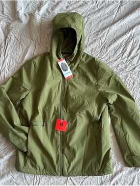 Dakine Olive Green Hooded Puffer Windbreaker Jacket
